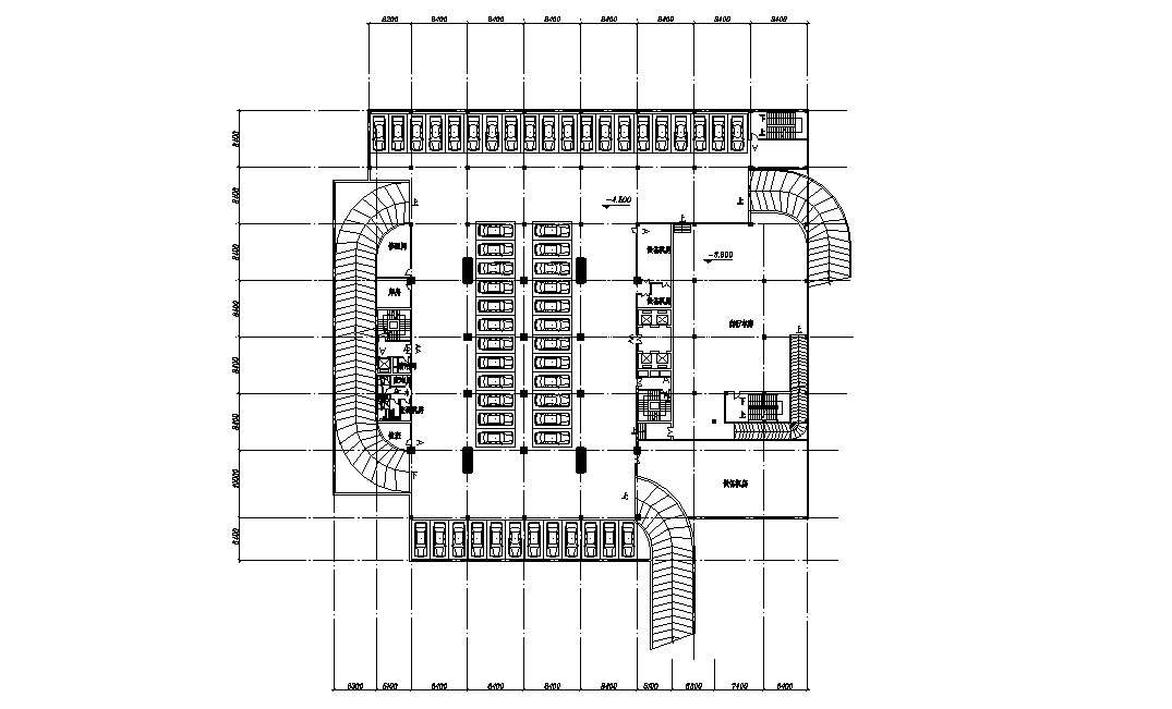 Parking Lot Design AutoCAD Drawing Plan Cadbull