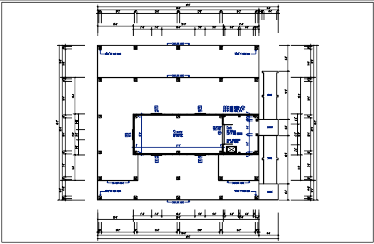 Parking area planning view detail dwg file - Cadbull