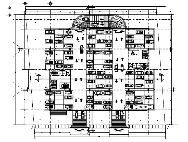 Download Free Parking Layout Plan In DWG File - Cadbull