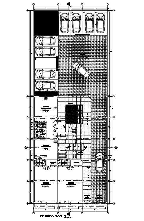 Parking floor plan drawing presented in this AutoCAD file | Download 2d ...