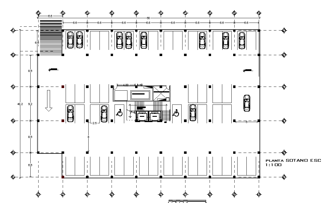 Parking layout design cad drawing is given in this cad file. Download ...