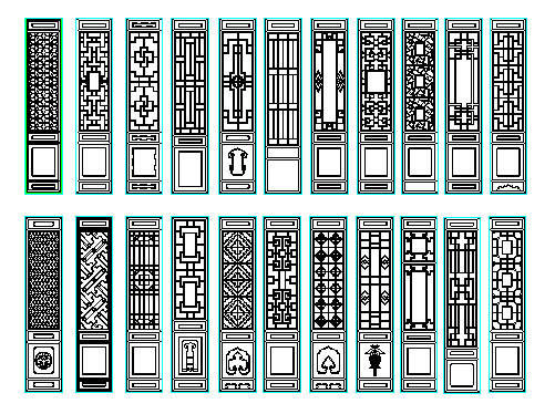 Pillars types of designs dwg file - Cadbull