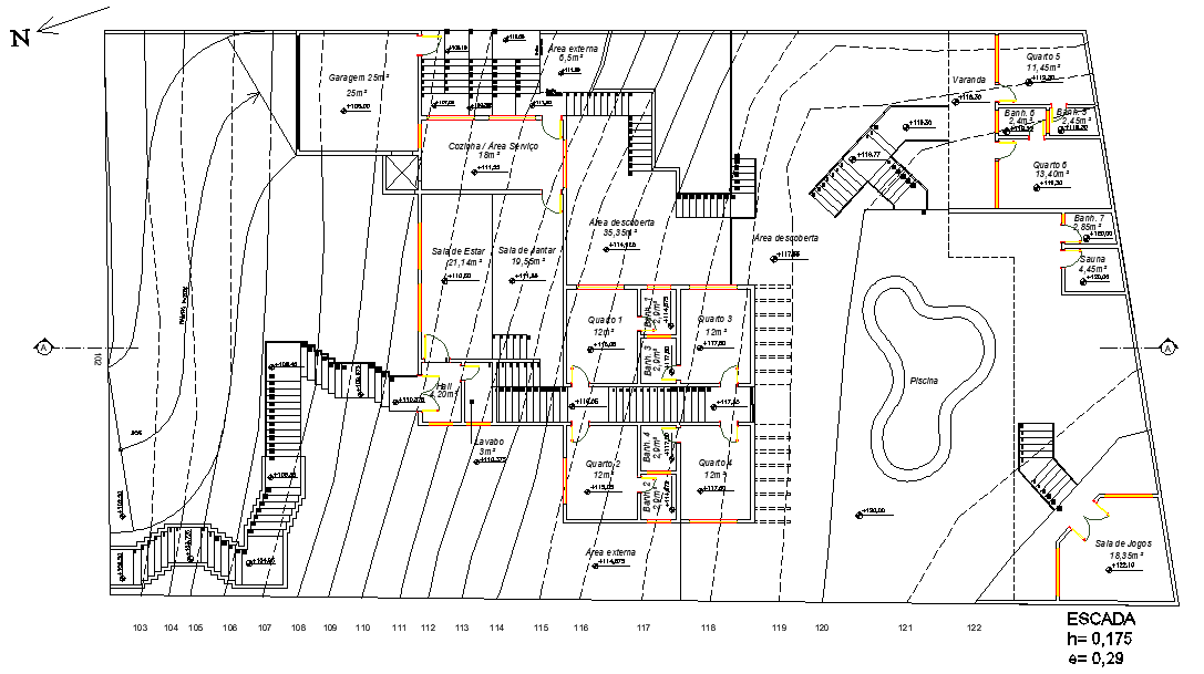 Plan Topography plan detail dwg file - Cadbull