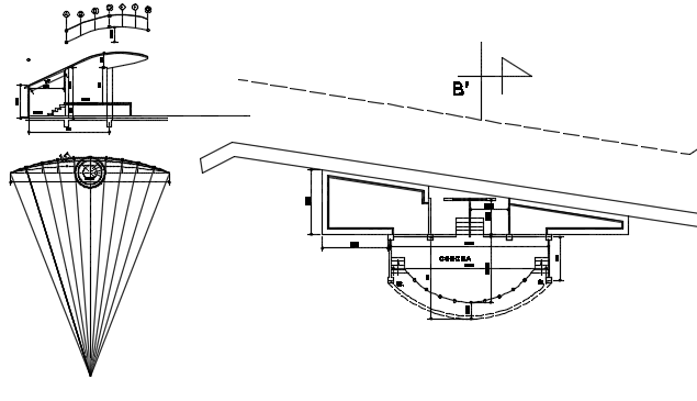 Plan And Section Detail Dwg File Cadbull