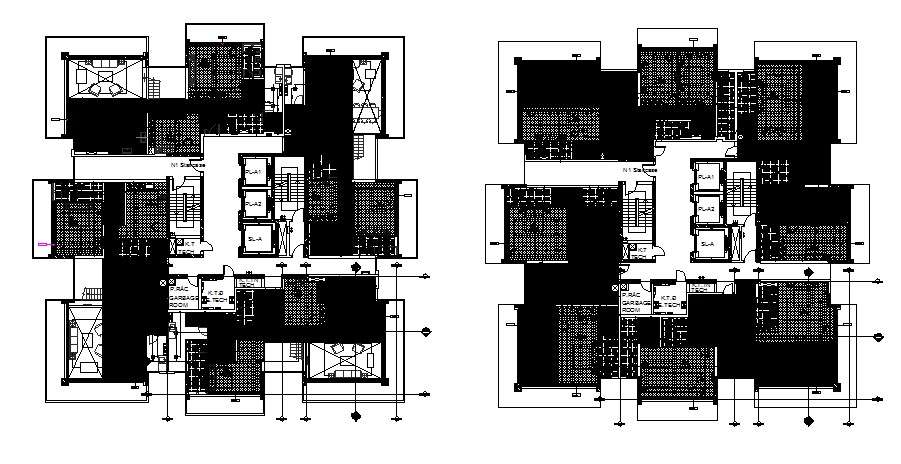 House Floor Design In DWG File - Cadbull