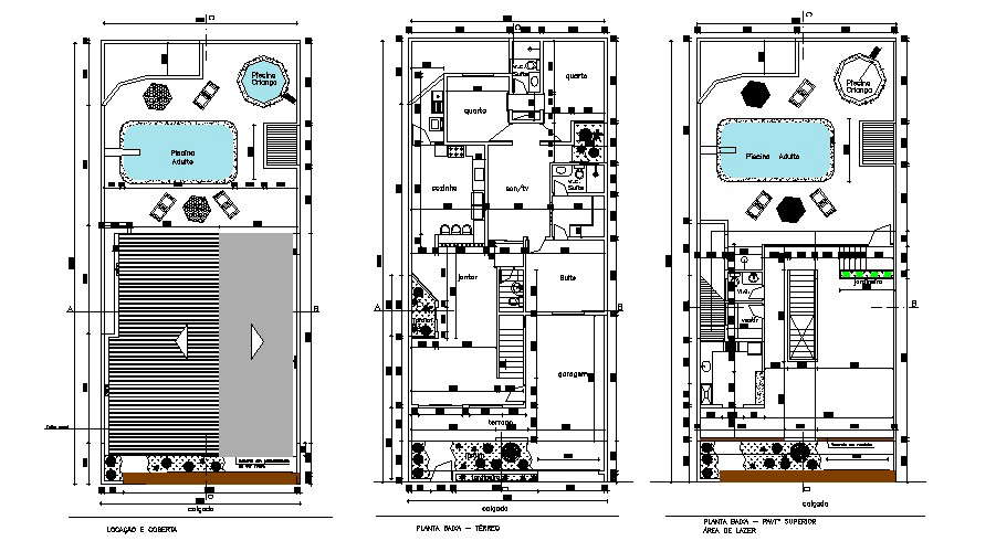 Plan Of Residential House 920mtr X 2037mtr In Dwg File Cadbull