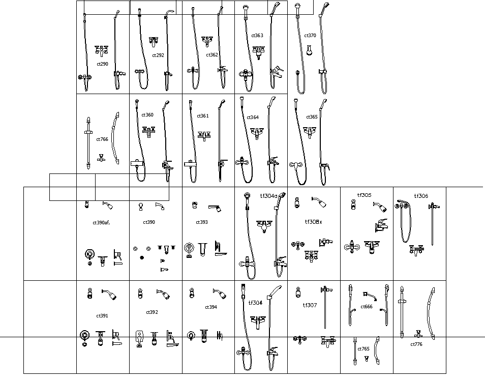 Plan of bathroom equipment detail dwg file. - Cadbull