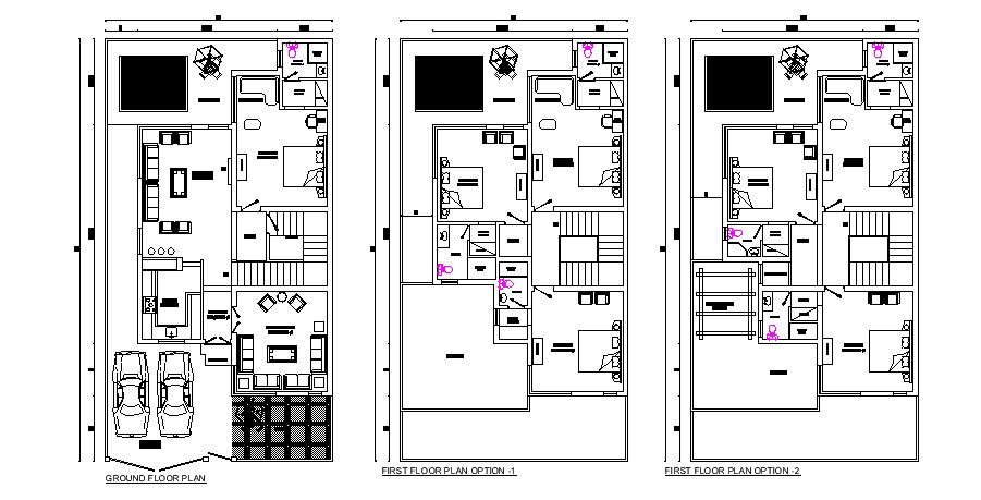 Home Plan Design With Detail Dimension In Dwg File Cadbull