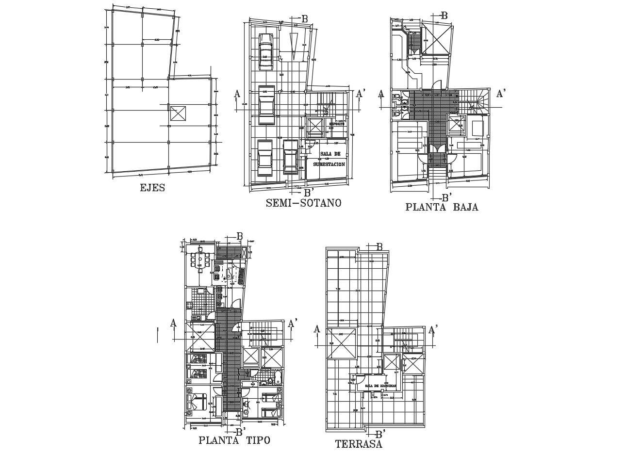 Plan Of House 1010mtr X 1665mtr With Detail Dimension In Autocad Cadbull