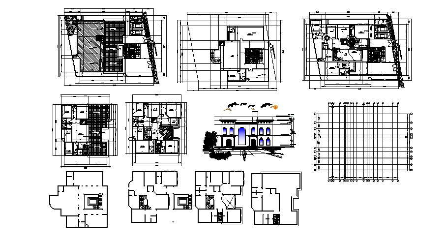 Plan Of House 3058mtr X 2400mtr With Detail Dimension In Autocad Cadbull