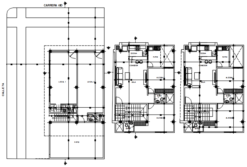 Plan Of House Design With Detail Dimension In Autocad Cadbull