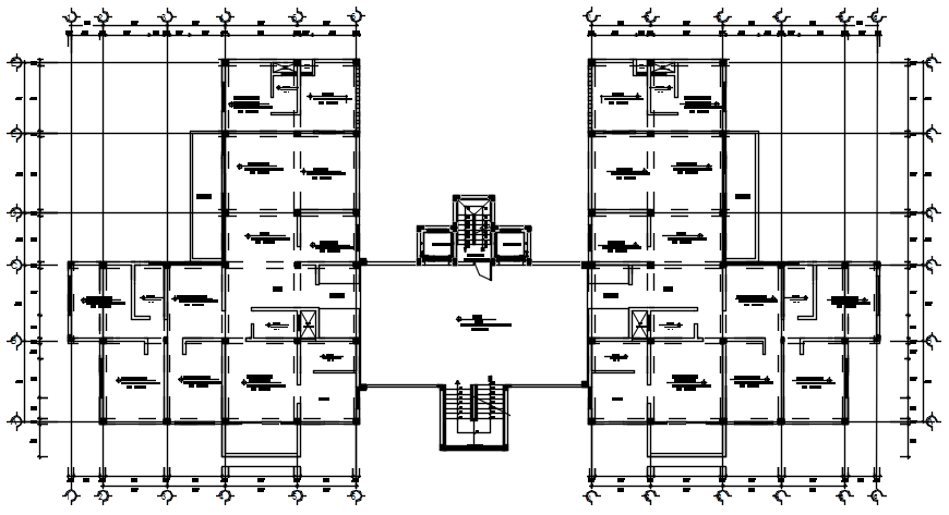 Plan of residential flat with detail dimension in dwg file - Cadbull