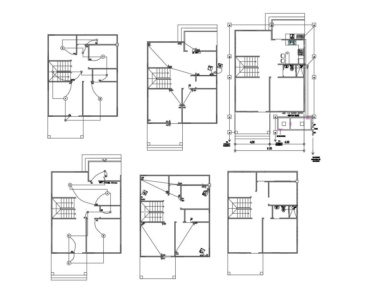 Plan Of Residential House 800mtr X 1180mtr With Detail Dimension In Autocad Cadbull