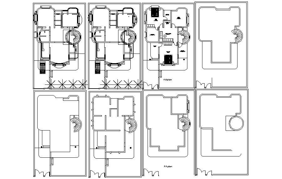 Modern Bungalow Plan In AutoCAD File - Cadbull