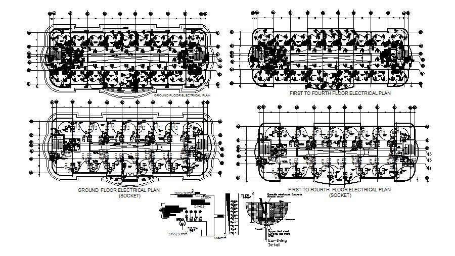 Electrical Plan In DWG File - Cadbull