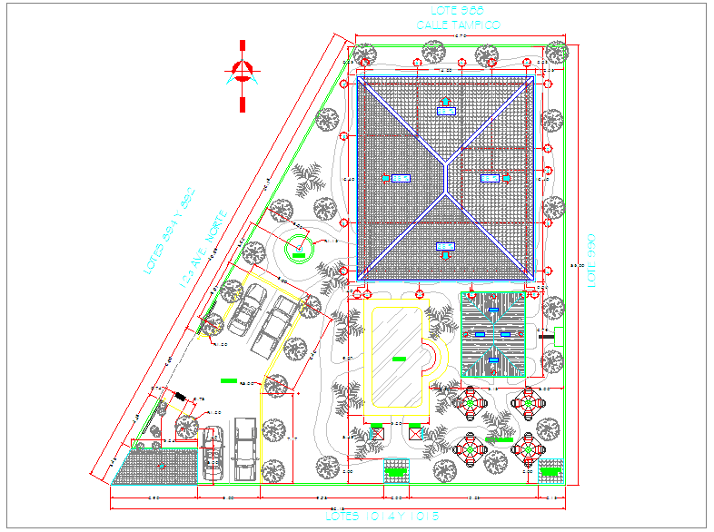 Plan View Of Home - Cadbull