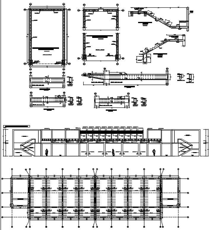 Plan and section design of school in AutoCAD 2D drawing, CAD file, dwg ...