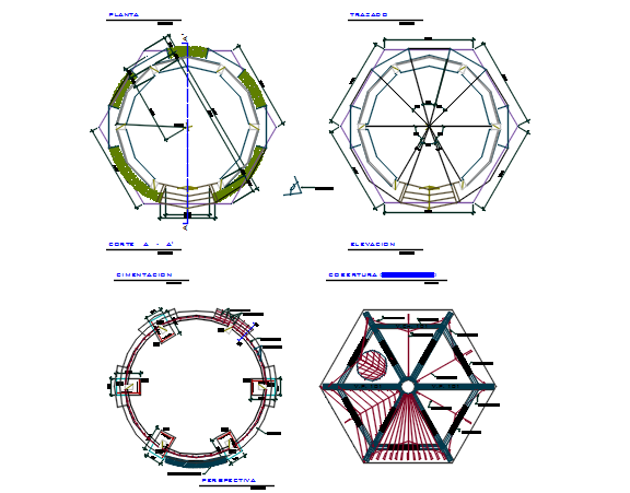 Planning detail dwg file - Cadbull