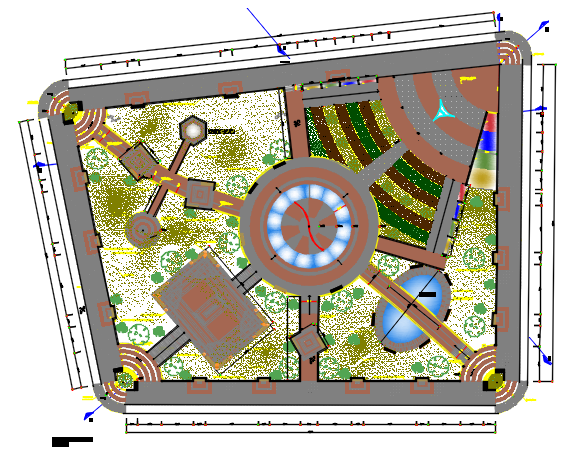 Planning detail of dwg file - Cadbull