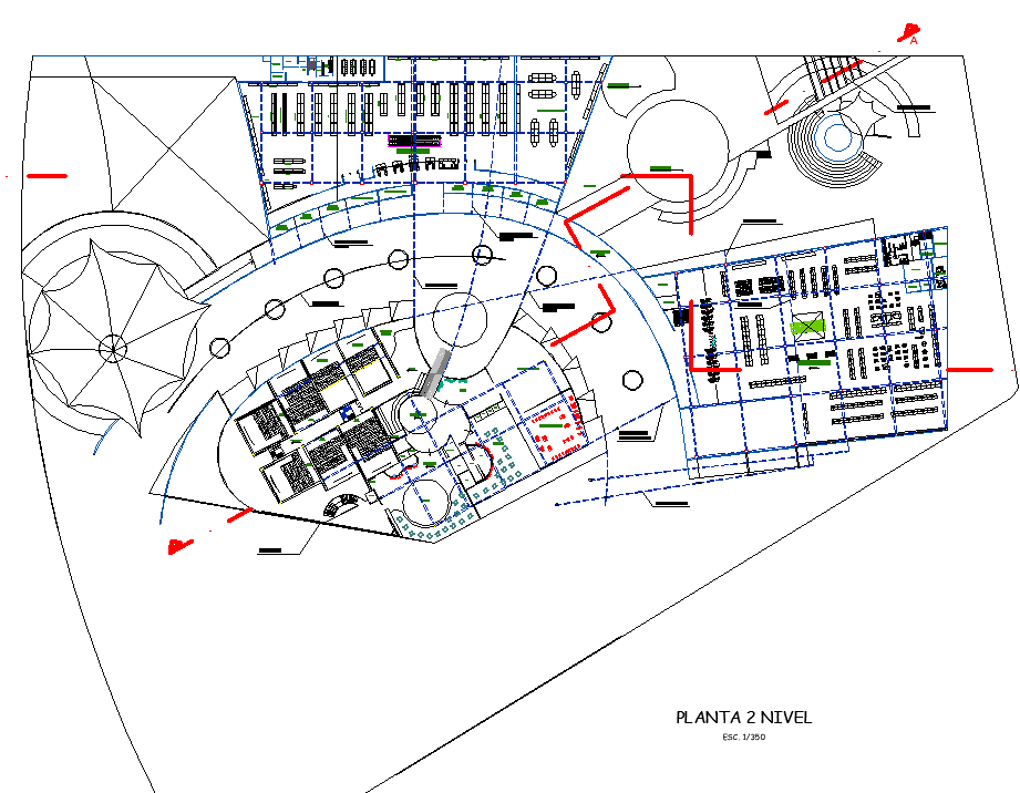 Shopping Center Plan Free AutoCAD Drawings - Cadbull