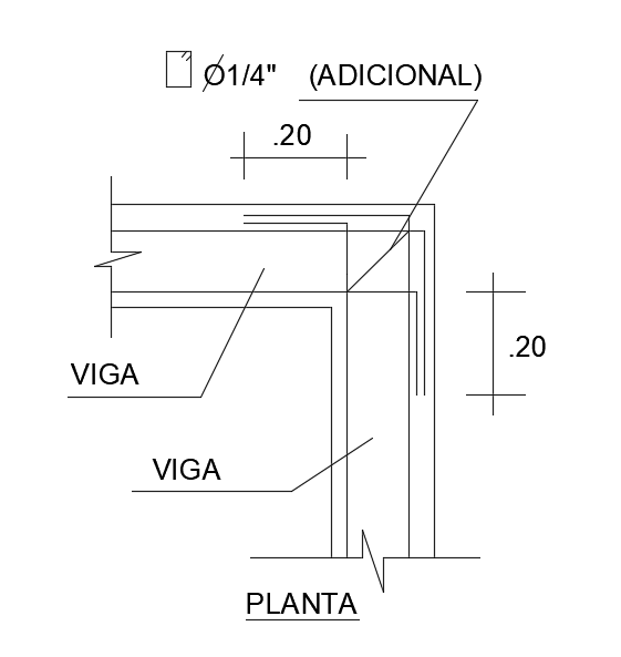 Plan Of 100x200mm Beam Section View Is Given In This Autocad Drawing File Download Now Cadbull