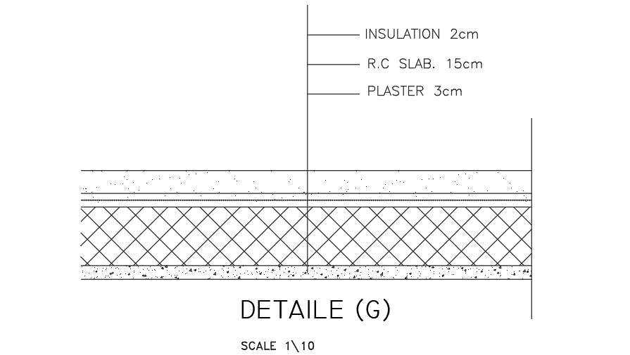 Plaster wall Section DWG File Download - Cadbull