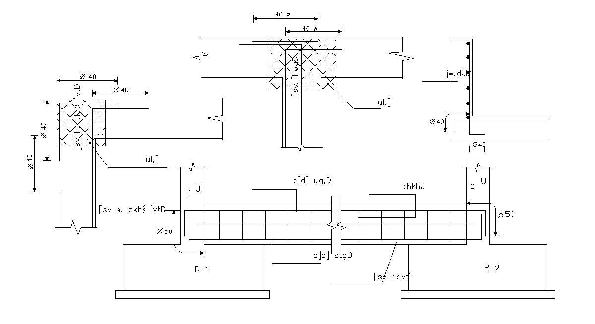 Plinth Beam Design Structure Drawing DWG File - Cadbull