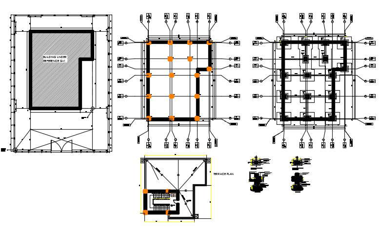 Column Beam With Plinth Layout Plan Dwg File Cadbull Images And Photos Finder