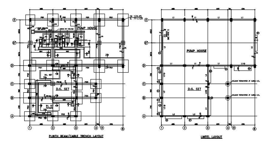 Plinth beam layout file. Download autocad dwg file | CADBULL - Cadbull