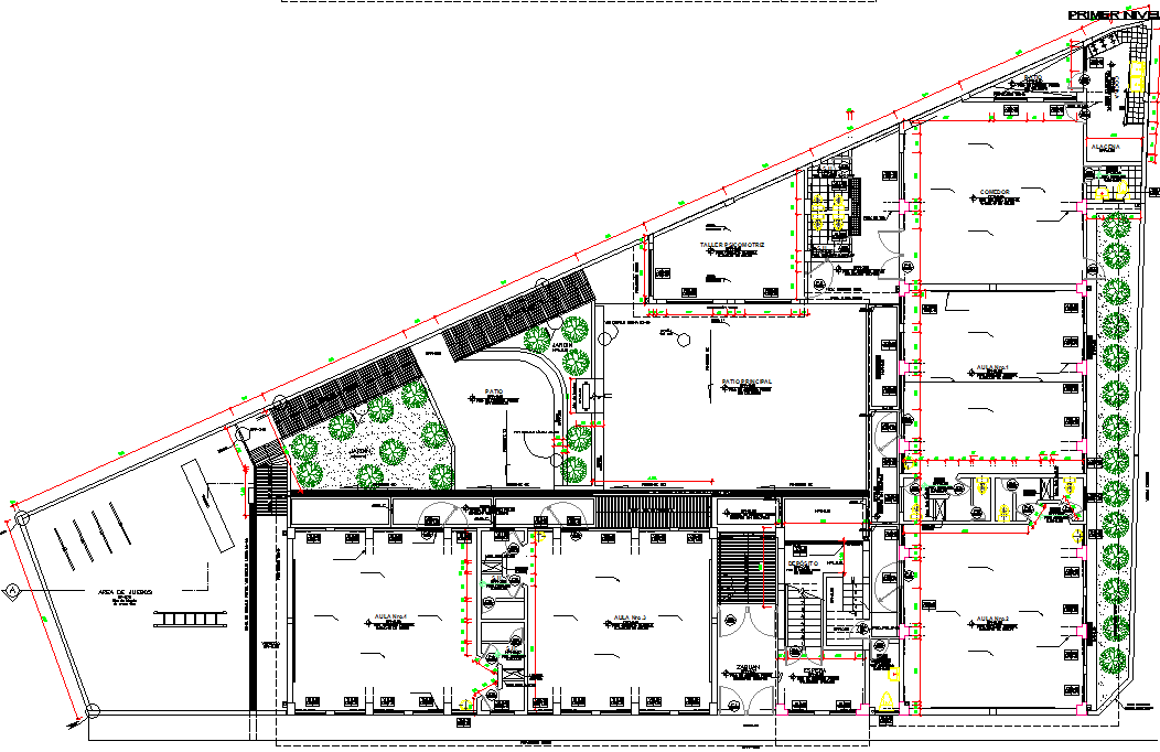 Plot commercial plan detail dwg file - Cadbull