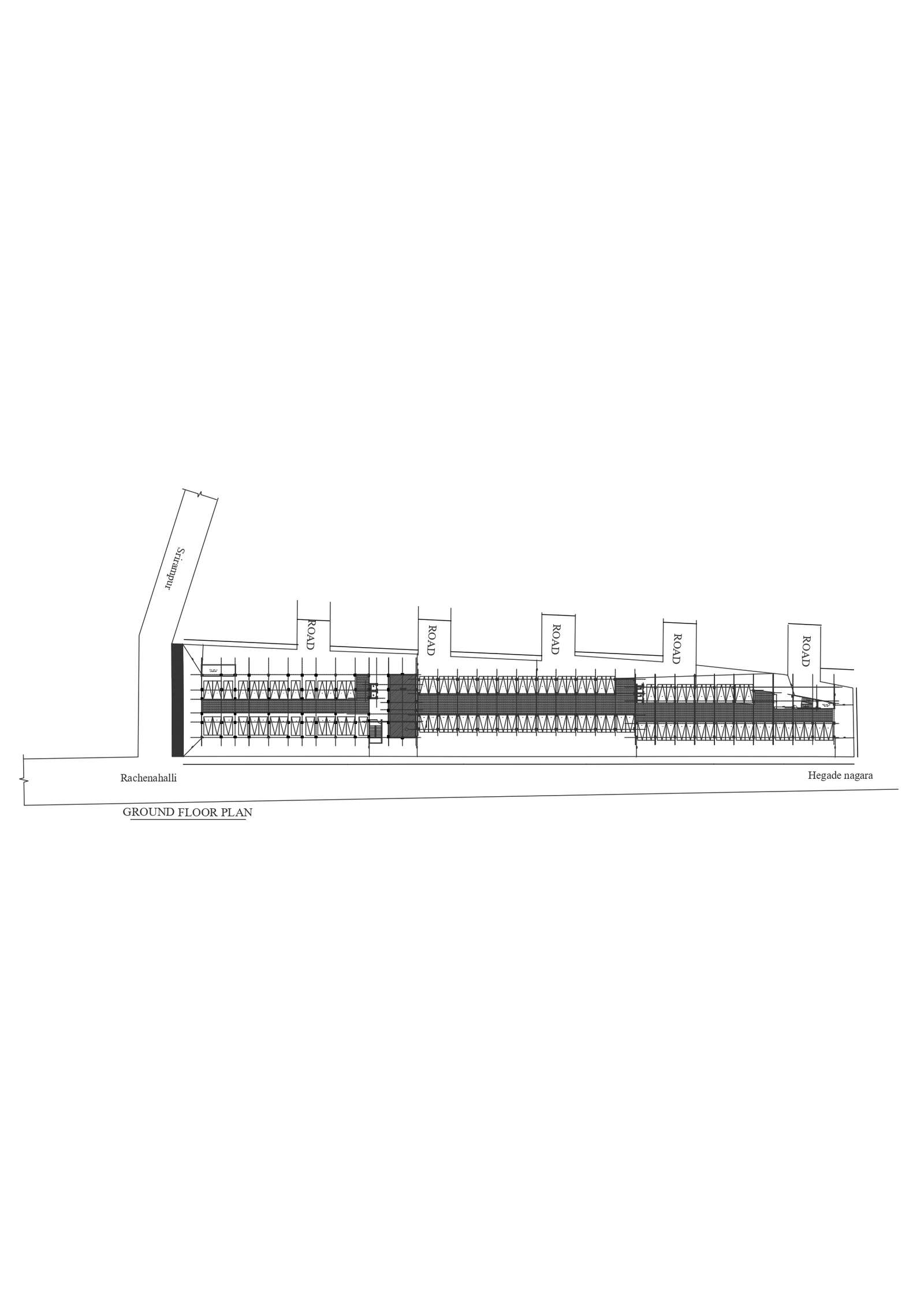 Plot division urban planning DWG AutoCAD drawing - Cadbull