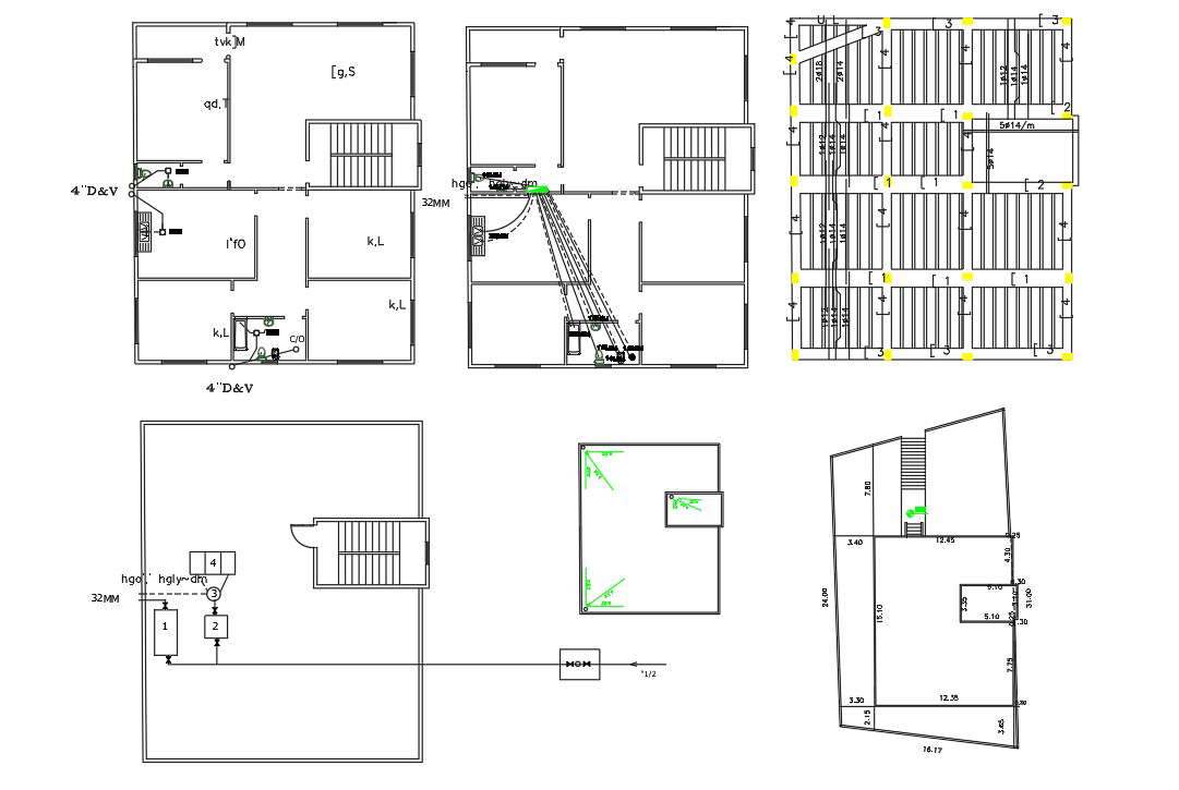 plumbing-design-of-residential-house-with-column-marking-cadbull