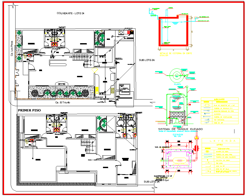 Plumbing Installation plan dwg file Cadbull