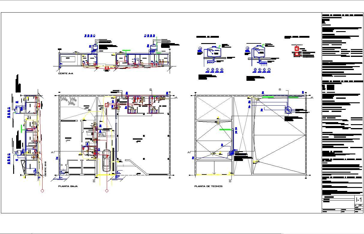 Plumbing and sewage system cad drawing and detail Cadbull