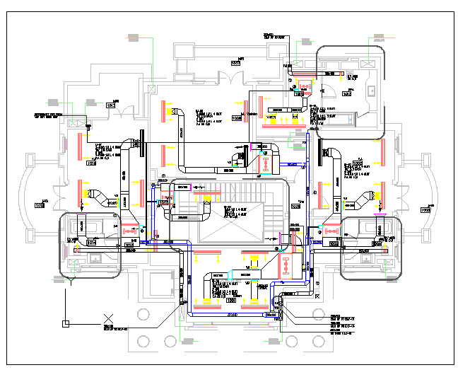 AutoCAD House Plumbing Layout Plan Design Cadbull | designinte.com