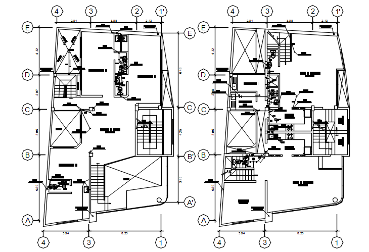 Plumbing layout of the clinic in AutoCAD drawing - Cadbull