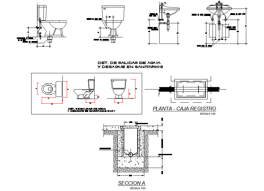 Plumbing Sanitary Detail Dwg File Cadbull