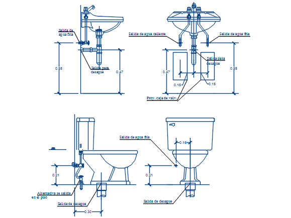 Plumbing Sanitary Elevation Detail Dwg File Cadbull