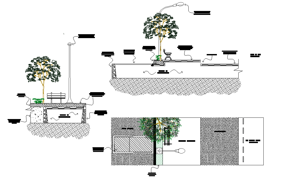 Pluvial sewer section autocad file - Cadbull