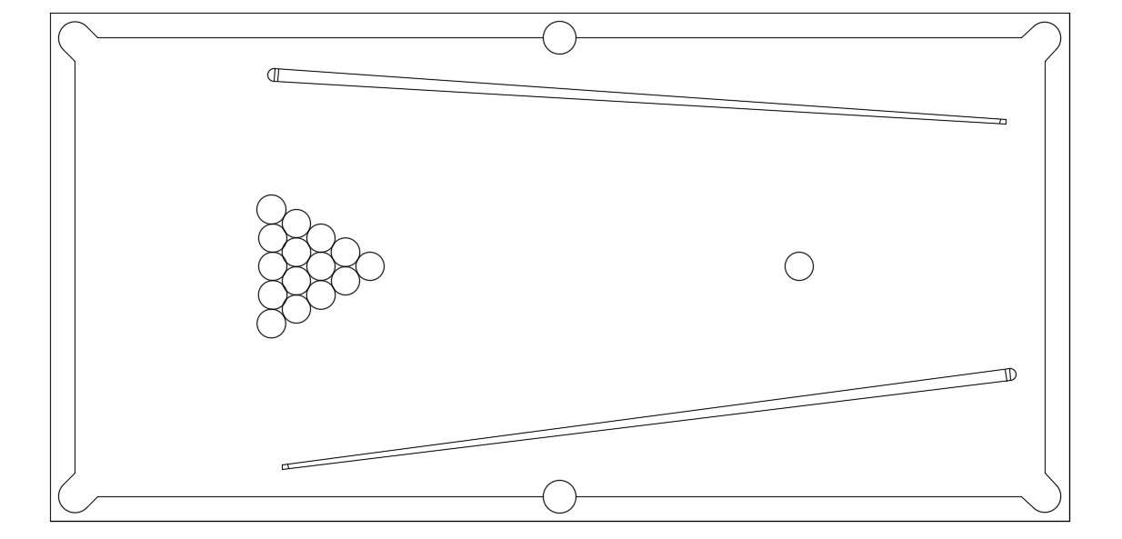 Pool Table Design 2d AutoCAD Indoor Game Unit Drawing Free Download