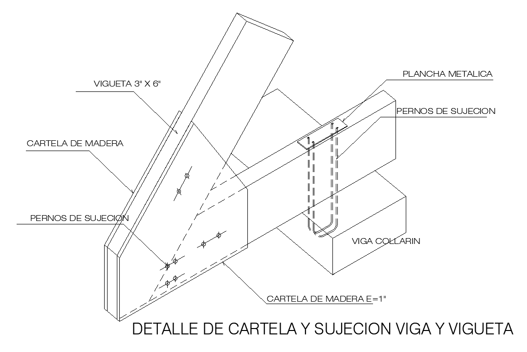 Poster detail and beam and joist fixing details are given in this model ...