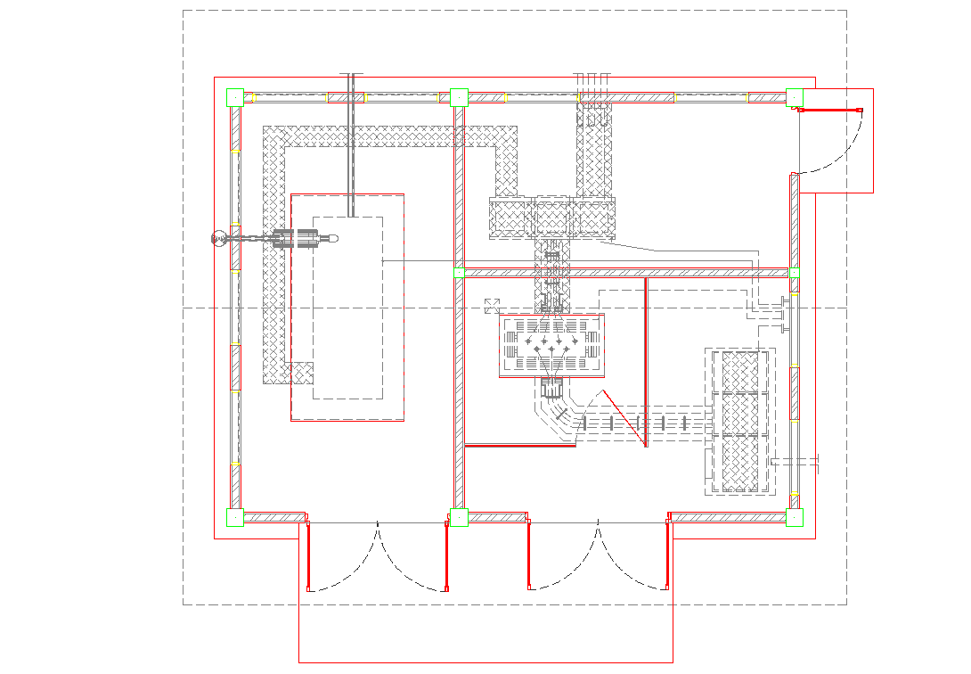 power-house-plan-with-construction-view-dwg-file-cadbull