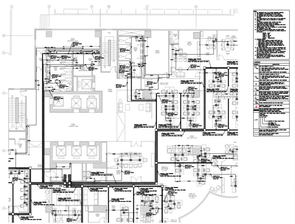 Power Layout Detail Of Office Building - Cadbull