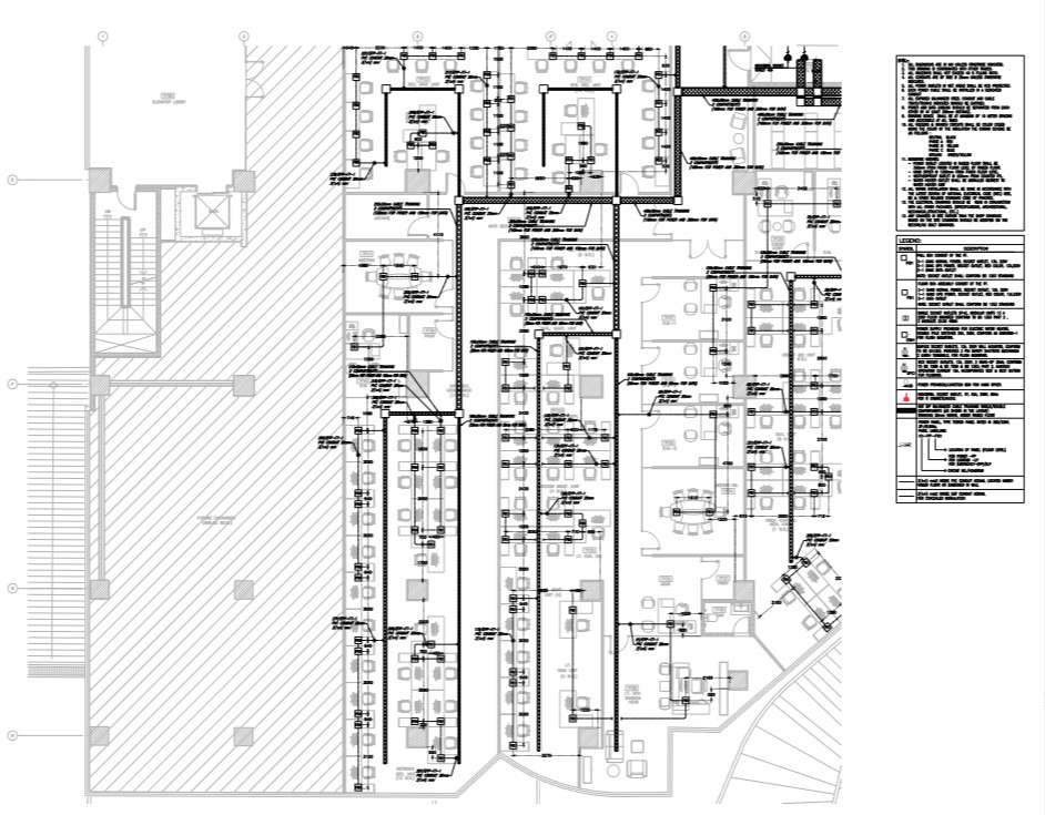 Power layout of building - Cadbull