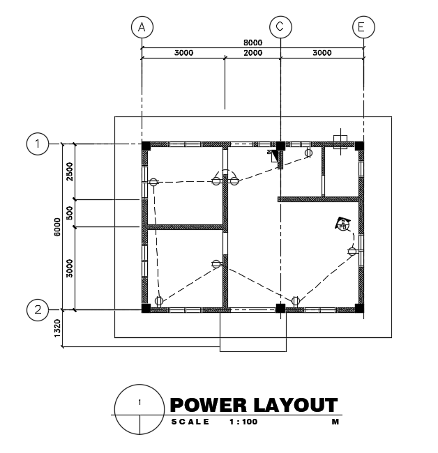 Power Layout Of 9x9m Hospital Building Is Given In This Autocad Drawing Filedownload The 6357