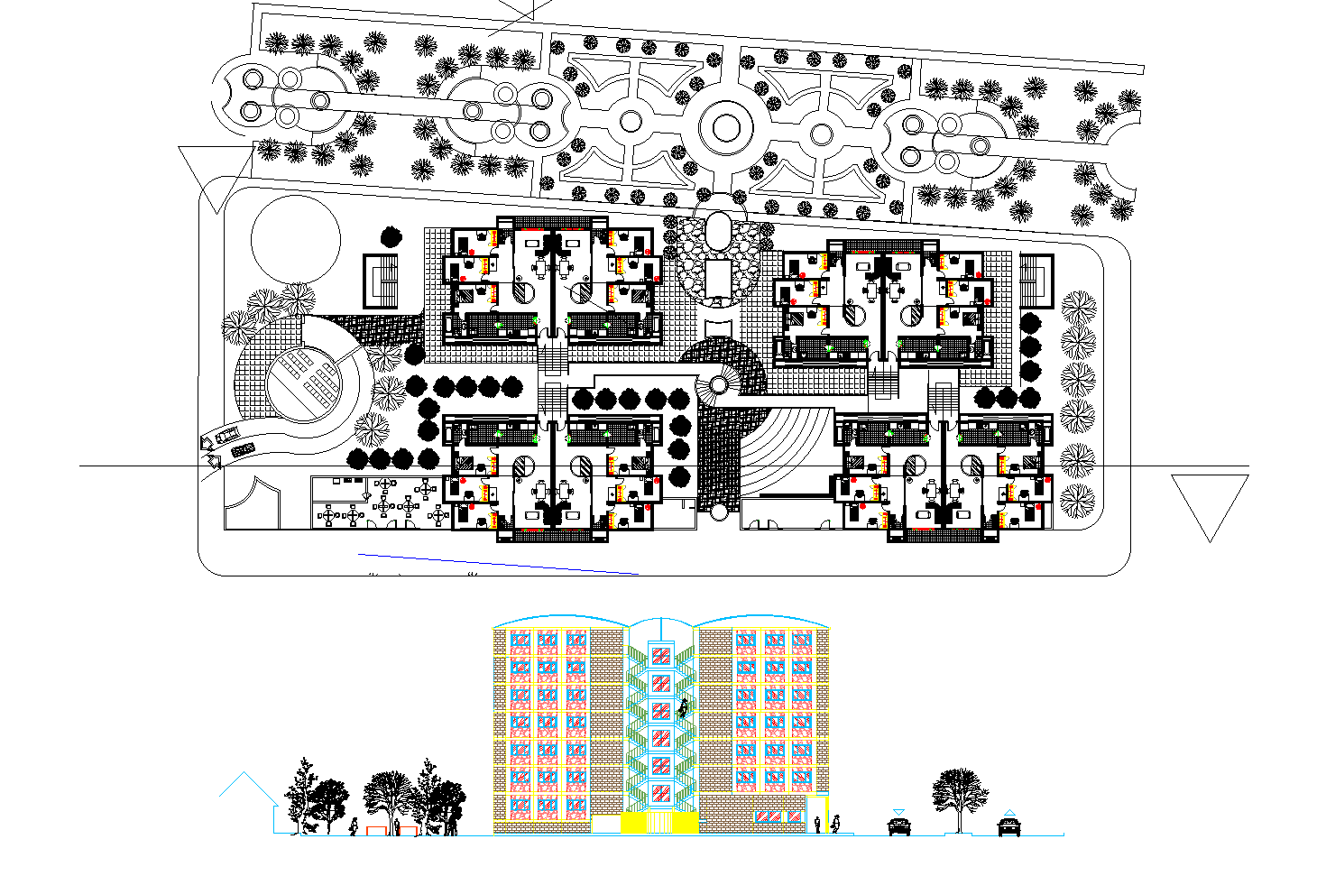 project-multi-family-housing-high-density-plan-detail-dwg-cadbull