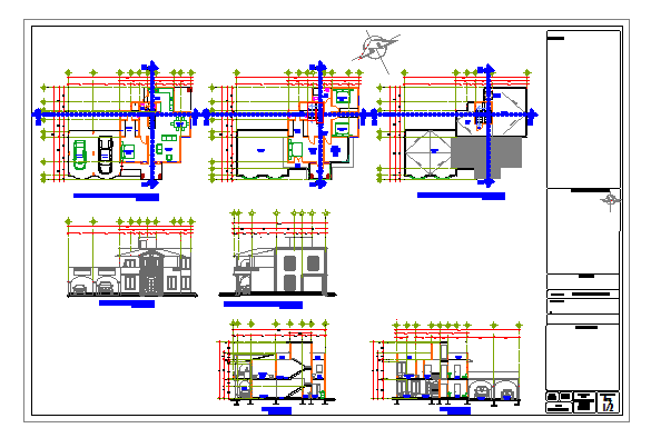 Proposed Layout design drawing of Residential house design - Cadbull