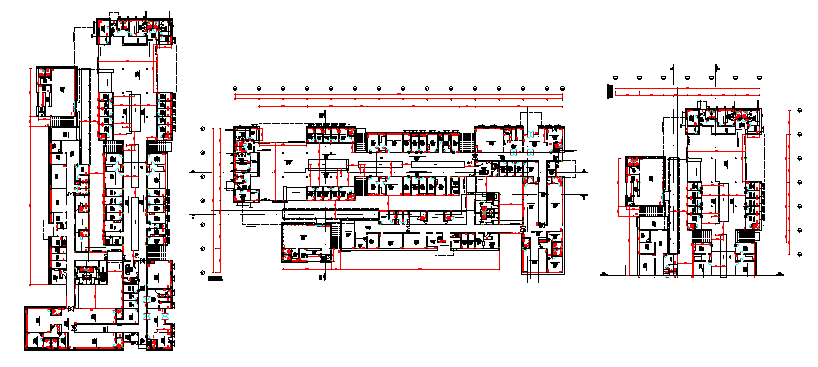 Proposed layout design drawing of Big health center design drawing ...