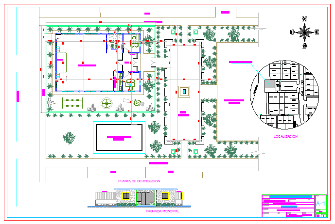 Proposed Layout Of Community House Design Drawing - Cadbull