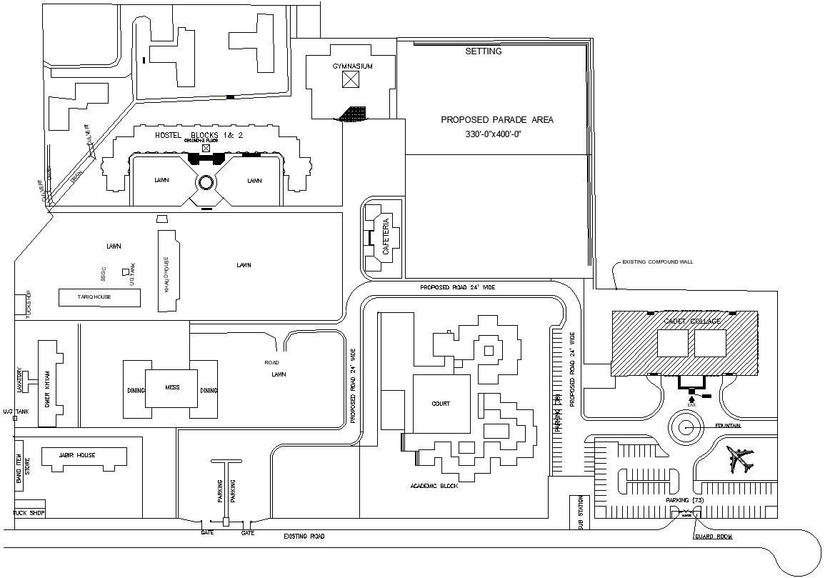 Proposed area plan details in AutoCAD, dwg file. - Cadbull